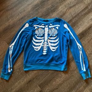 Wildfox mermaid skeleton sweatshirt | S